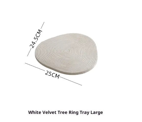 Flannel tree wheel jewellery display stand with rotating design, small size 12x11.5cm, black colour