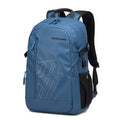 Casual plaid pattern computer backpack with curved shoulder straps in four colour options