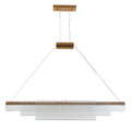 Modern glass pendant lamp with iron body for restaurant ceiling lighting
