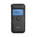 Black portable alcohol breath tester for personal drunk driving prevention checks