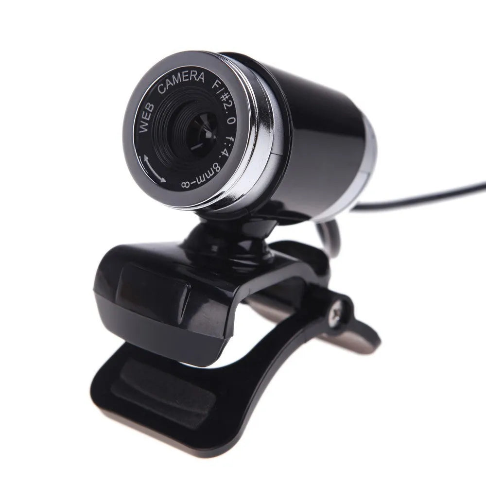 HD computer camera 12MP webcam with adjustable mount, manual focus, and sound-absorbing microphone for laptops and desktops