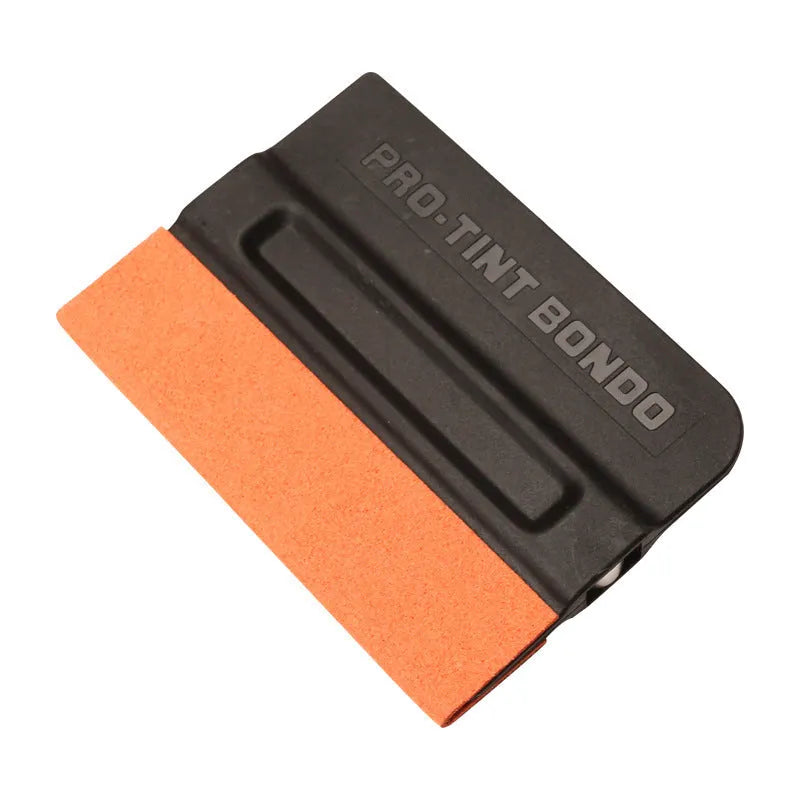 ABS film scraper for car vinyl wrap installation with deerskin or wool scraping surface