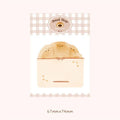 Food Bread Handbook adhesive notepad with 30 sheets in four food-themed colour designs.