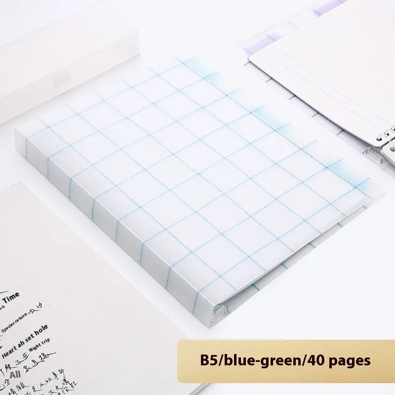 Refillable spiral notebook in A5 and B5 sizes with colourful PP cover options