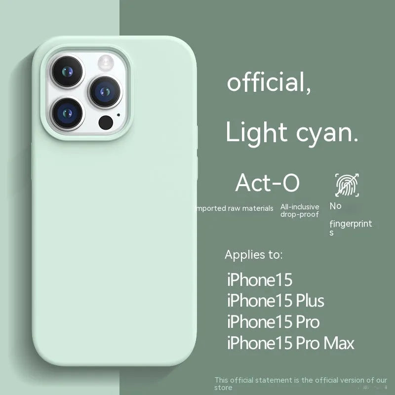 Liquid silicone phone case for iPhone 13 in sunflower colour with frosted finish
