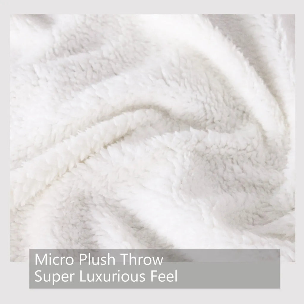 High weight soft warm dog themed lamb wool blanket in pink on sofa