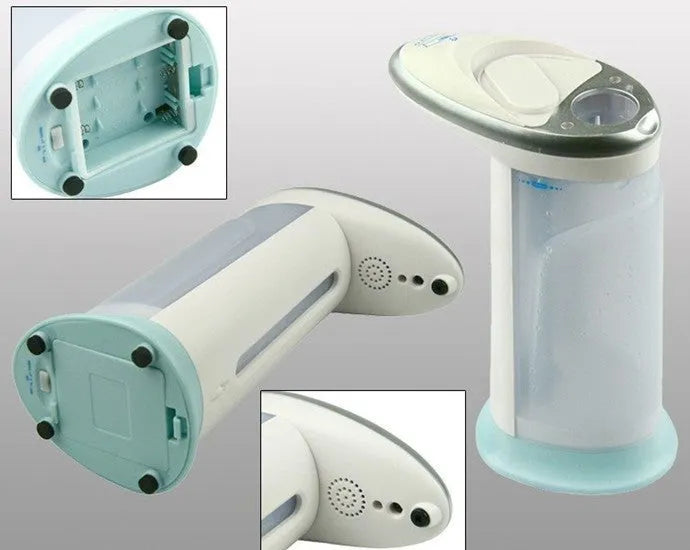 Automatic touchless soap dispenser, 400ml, ABS electroplated, 14.7 x 9 x 21.3cm, black