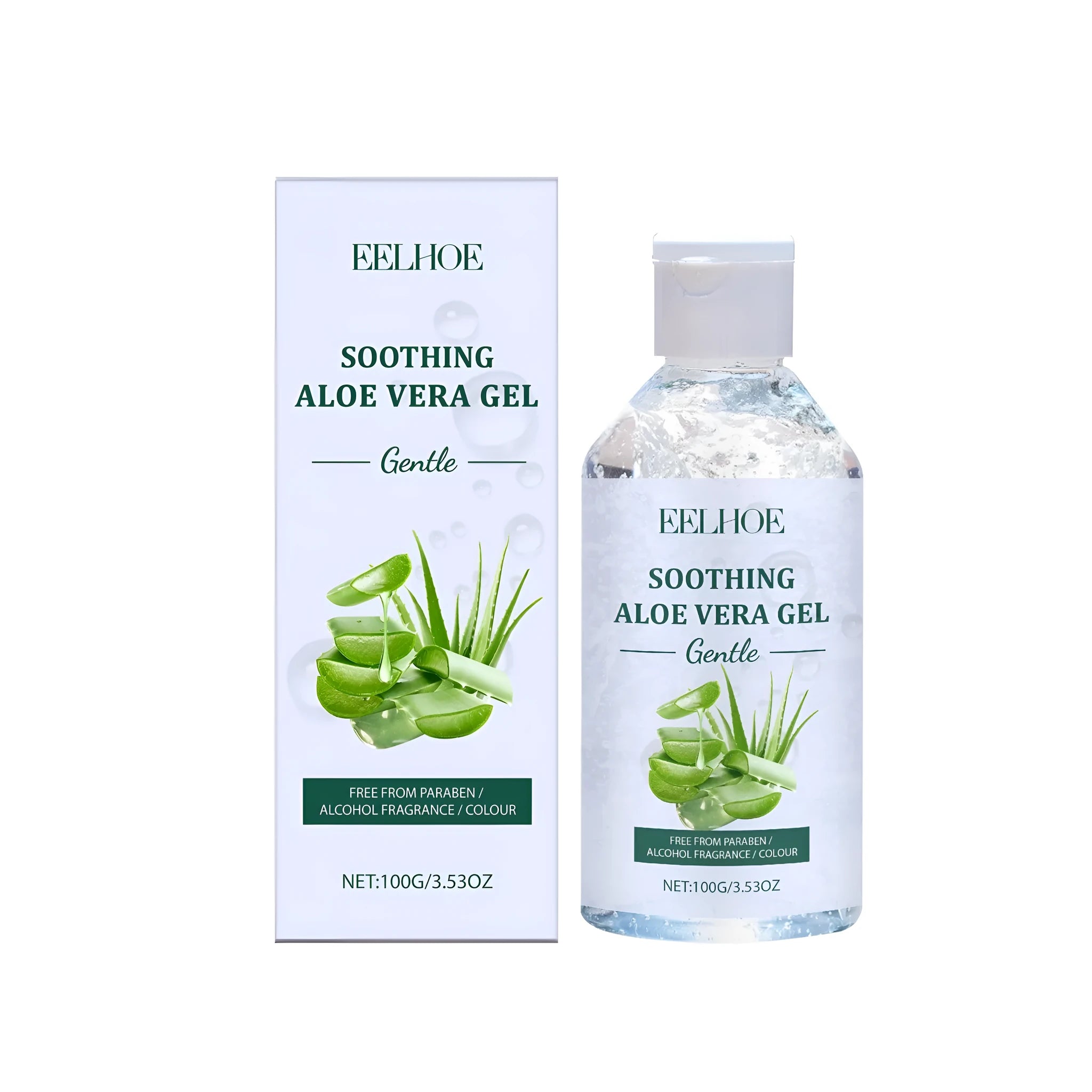 100g tube of aloe vera gel with hyaluronic acid and glycerin moisturising formula