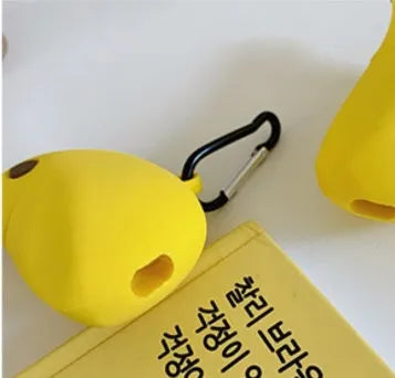 Yellow banana design silicone cover for AirPods Pro 3rd generation wireless earbuds