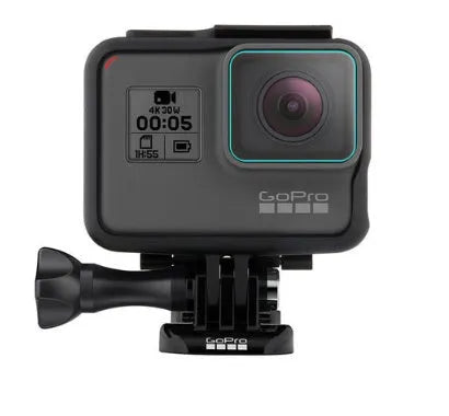 GoPro Hero 5 6 7 transparent 9H tempered glass lens and LCD screen protector film pack