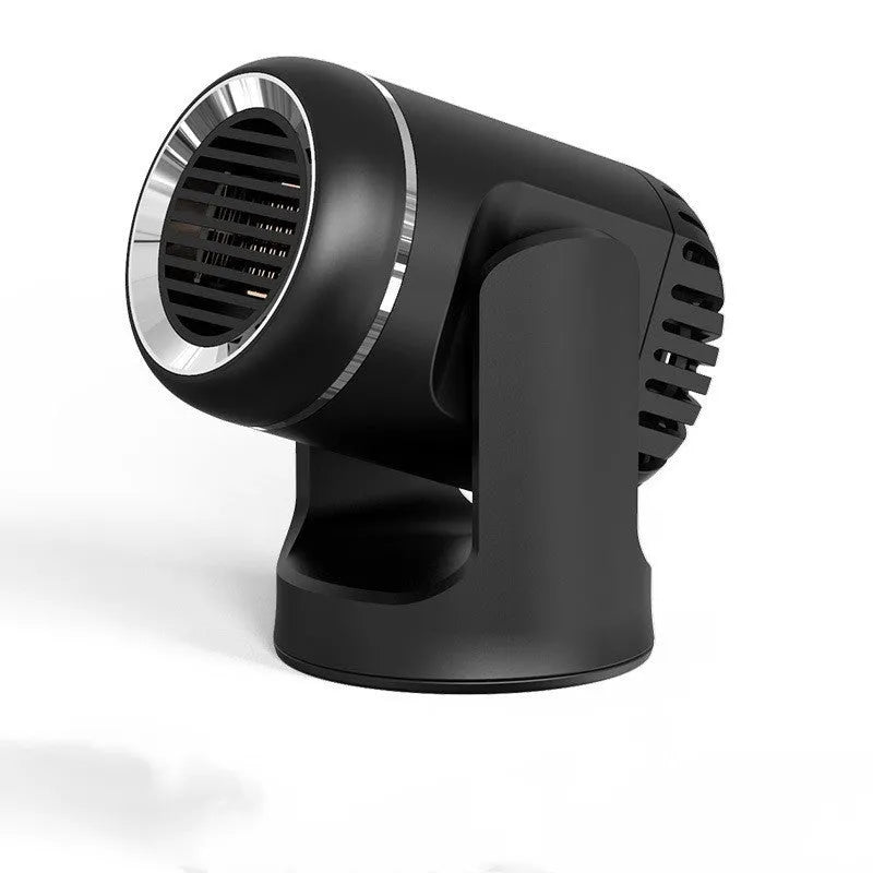 Black and white 12V car heater defroster with power cord for vehicle windscreen clearing