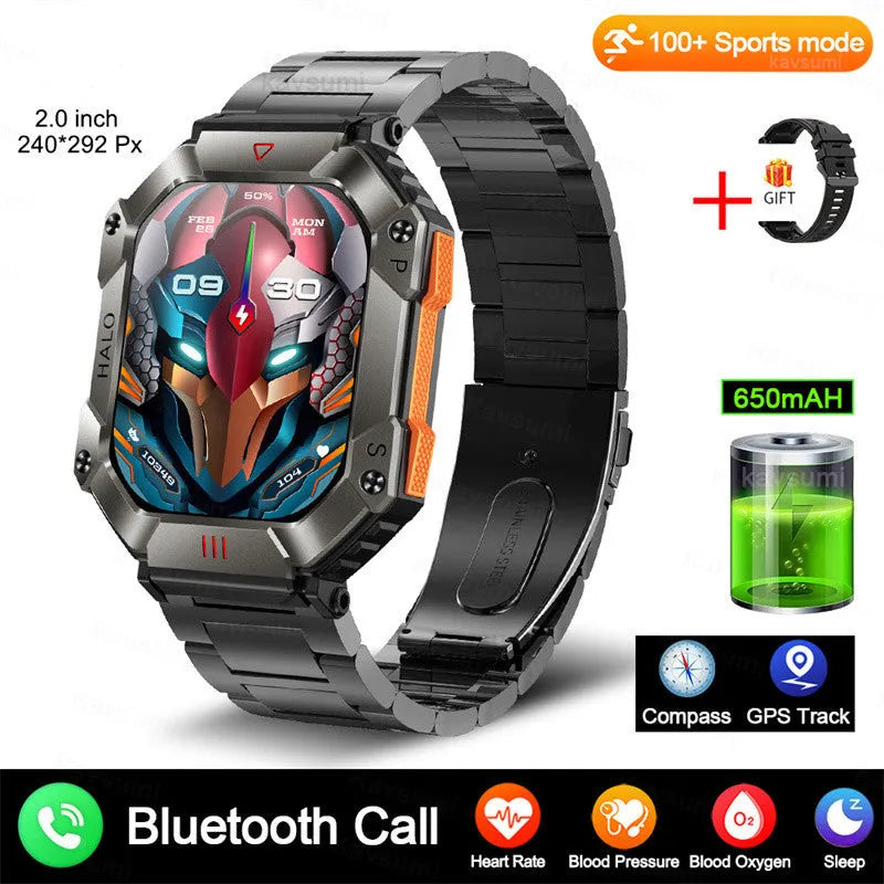 Android smart watch for women with GPS, Bluetooth calling, on wrist with resin dial and titanium case.