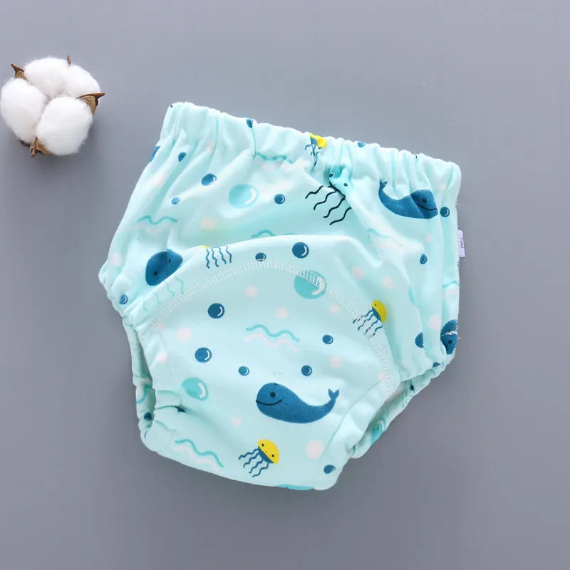Pure cotton baby training pants, 6-layer gauze, washable diaper cover for potty training