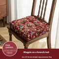 American dining chair cushion 40x40cm with floral pattern in apricot colour
