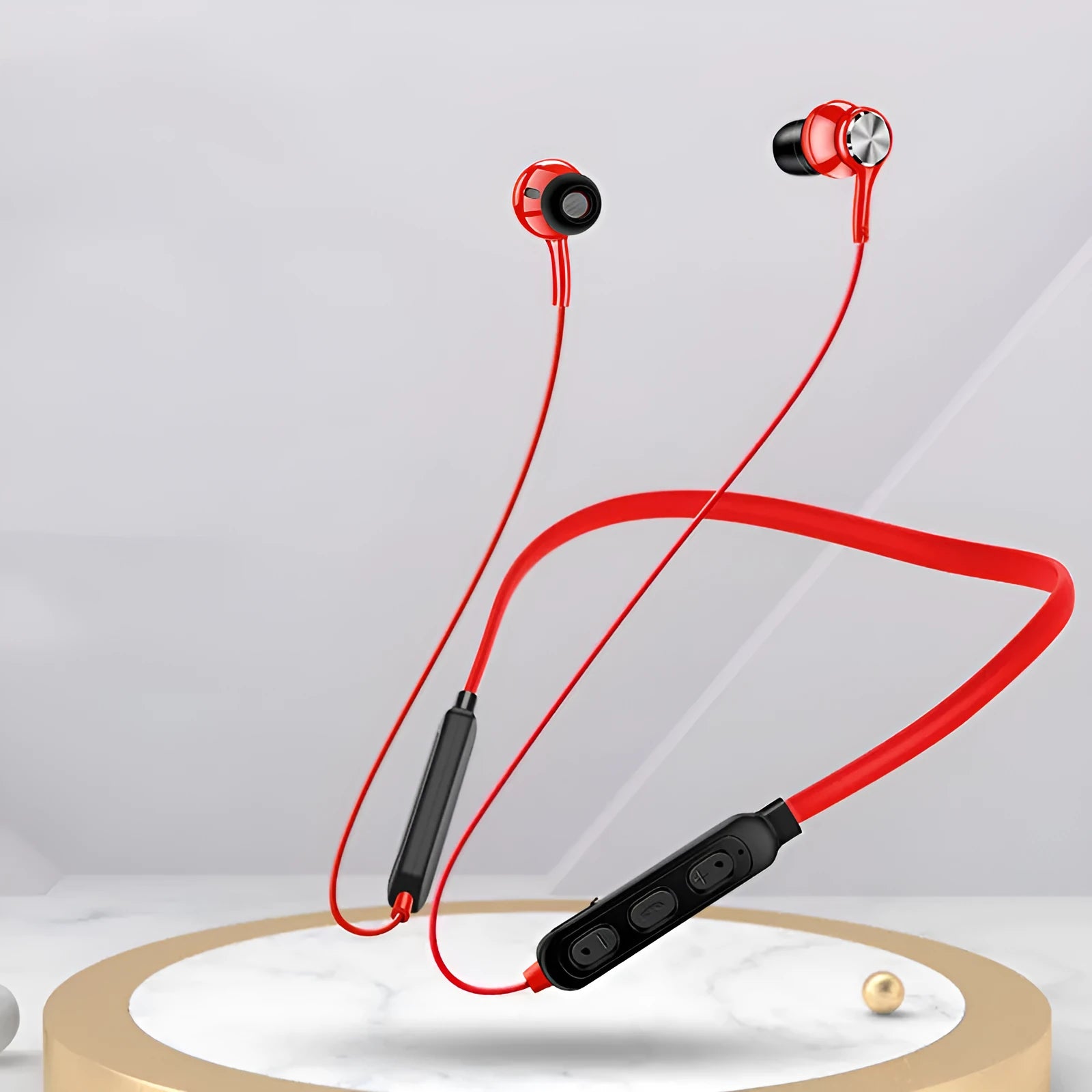G03 Bluetooth sports earphones with neckband design in red, black or white colour options