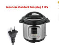Silver 6L intelligent electric pressure cooker with touch control panel and aluminium alloy lining