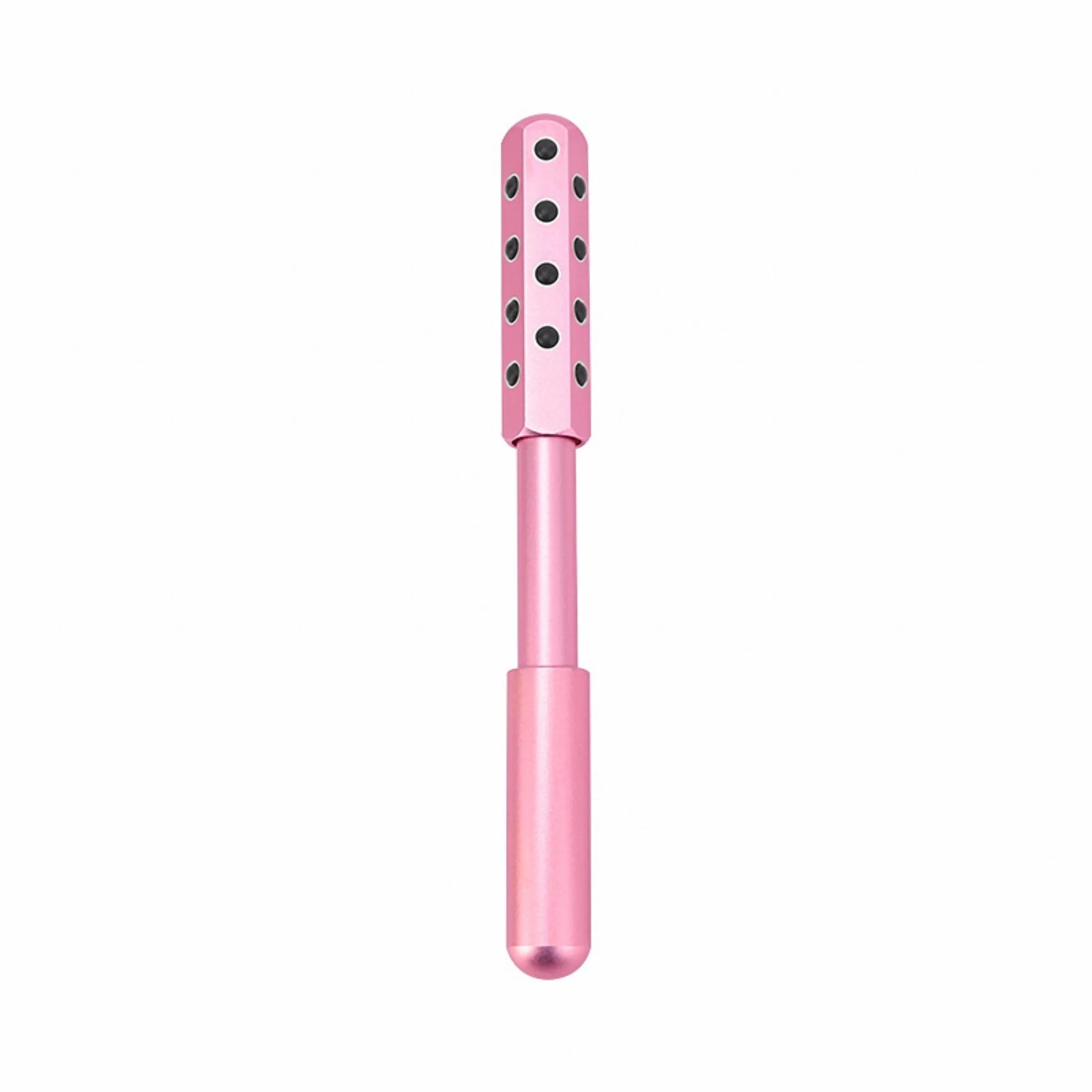 Germanium particles roller beauty massage instrument measuring 193mm long in purple colour