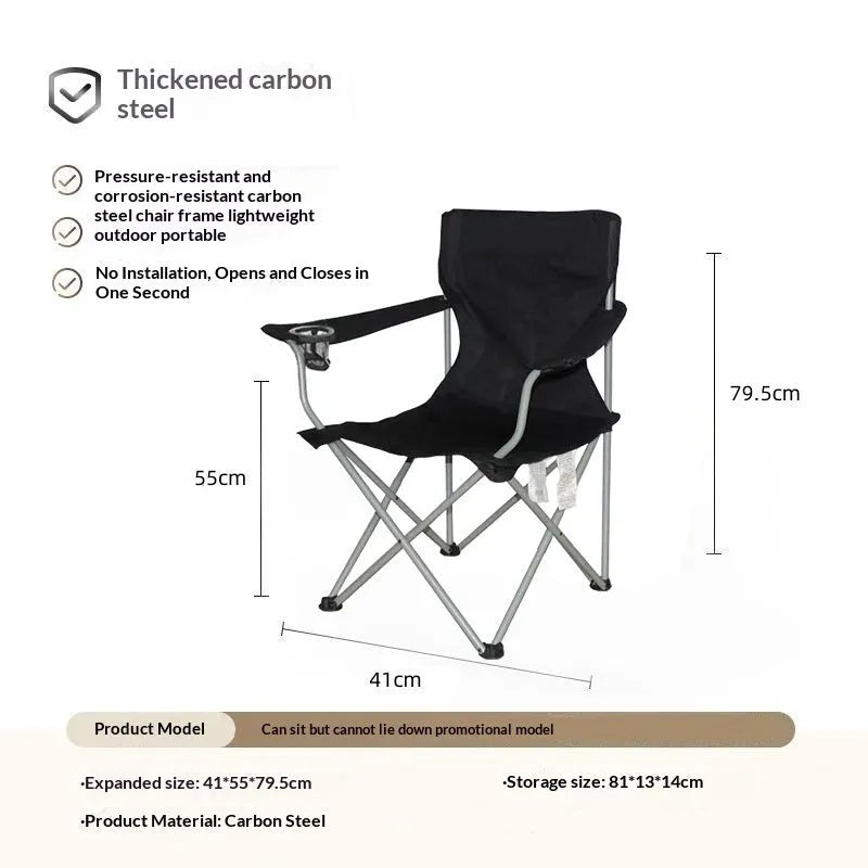 Portable folding outdoor office nap recliner chair in Beige