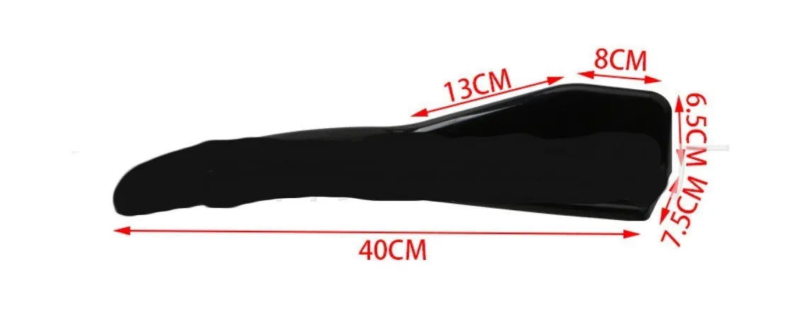 440 mm ABS deflector light set for General Motors vehicles in Bright Black and Carbon Fibre finishes