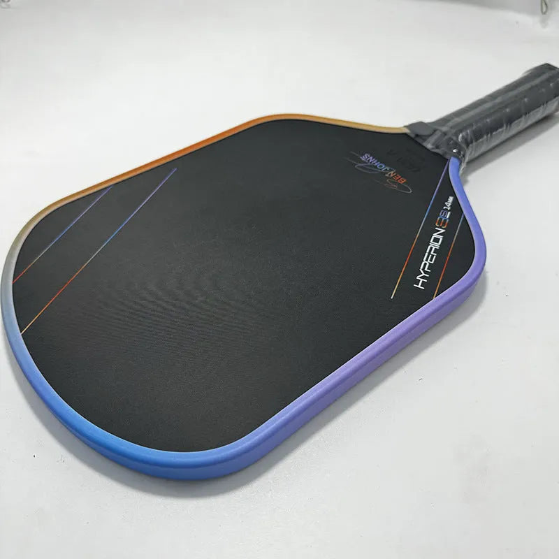 Colour matte pickleball racket with T700 carbon fibre face and honeycomb core construction.