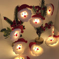 Christmas LED string lights with snowman decorations in warm white, available in 1.65m and 3m lengths