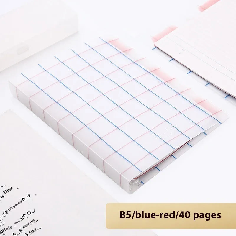 Refillable spiral notebook in A5 and B5 sizes with colourful PP cover options