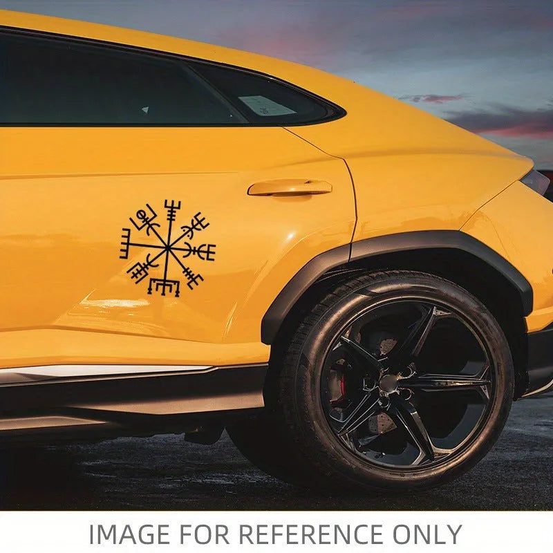 13x13cm square vinyl car and notebook sticker with peel-and-stick backing