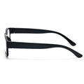 Full border black reading glasses with PC frame and resin lenses for adults, 450 to 600 degrees