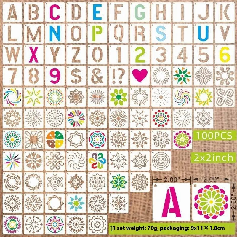 700 milky white PET film spray painting templates showing flower, animal, ocean, Hawaii, and letter designs