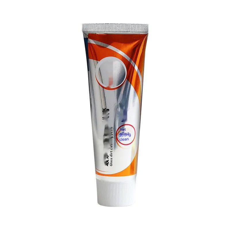 65ml white paste bottle of car windshield scavenging agent for descaling glass and removing oil stains.