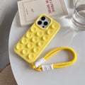 Silicone phone case with suction cup lanyard in RW Black Shell for iPhone models