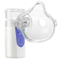 White columnar USB handheld nebuliser with single mist outlet for children's respiratory treatments