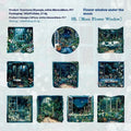Window Story Series journal decorative stickers set showing six retro-style printed designs with scenic window themes