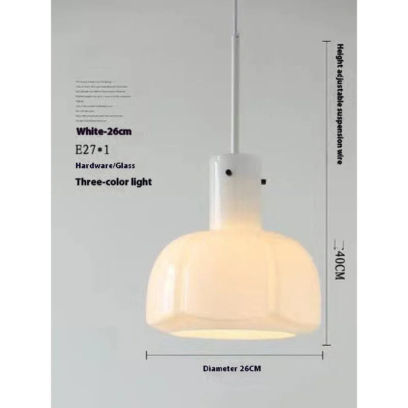 Medieval-style glass bud pendant chandelier light in a choice of six colours