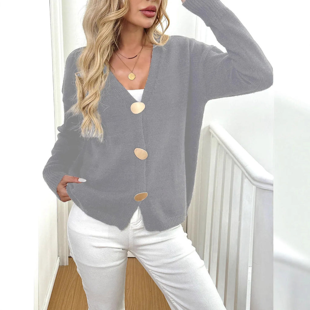 Grey deer plush women's coat with princess sleeves and an irregular hipster street style cut.