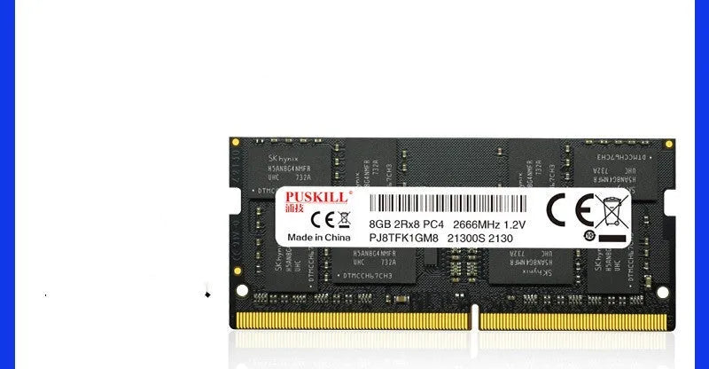 DDR4 notebook memory module with 260-pin connector for laptop upgrades