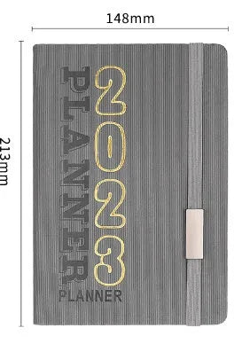 Creative student almanac schedule calendar diary with imitation leather cover
