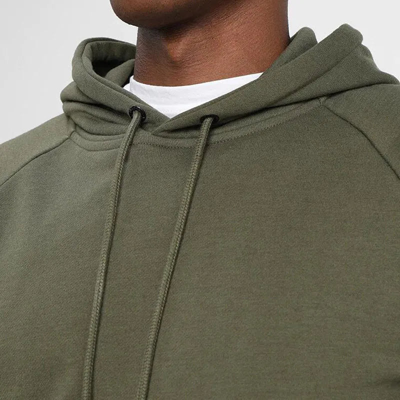 Men's long sleeve pleated stripes hoodie in Odell polyester fabric, black colour, front view