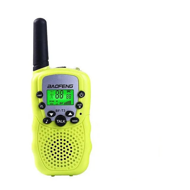 Pair of children's walkie talkies handheld radios in multiple colour options