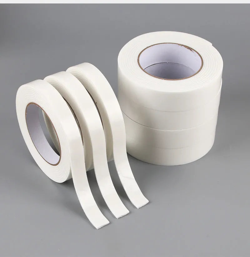 Foam double-sided adhesive tape 3mm thick with BOPP base in 15mm, 18mm, and 30mm widths