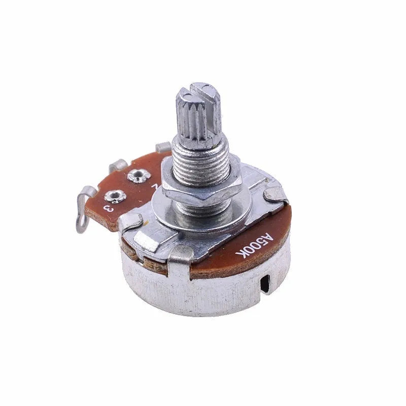 Metal electric guitar potentiometer knob for volume and tone controls