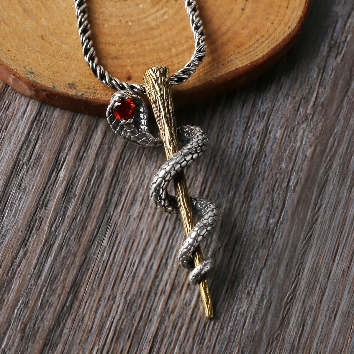 S925 sterling silver pendant with deer motif Fu Lu series vintage Thai craftsmanship silver colour