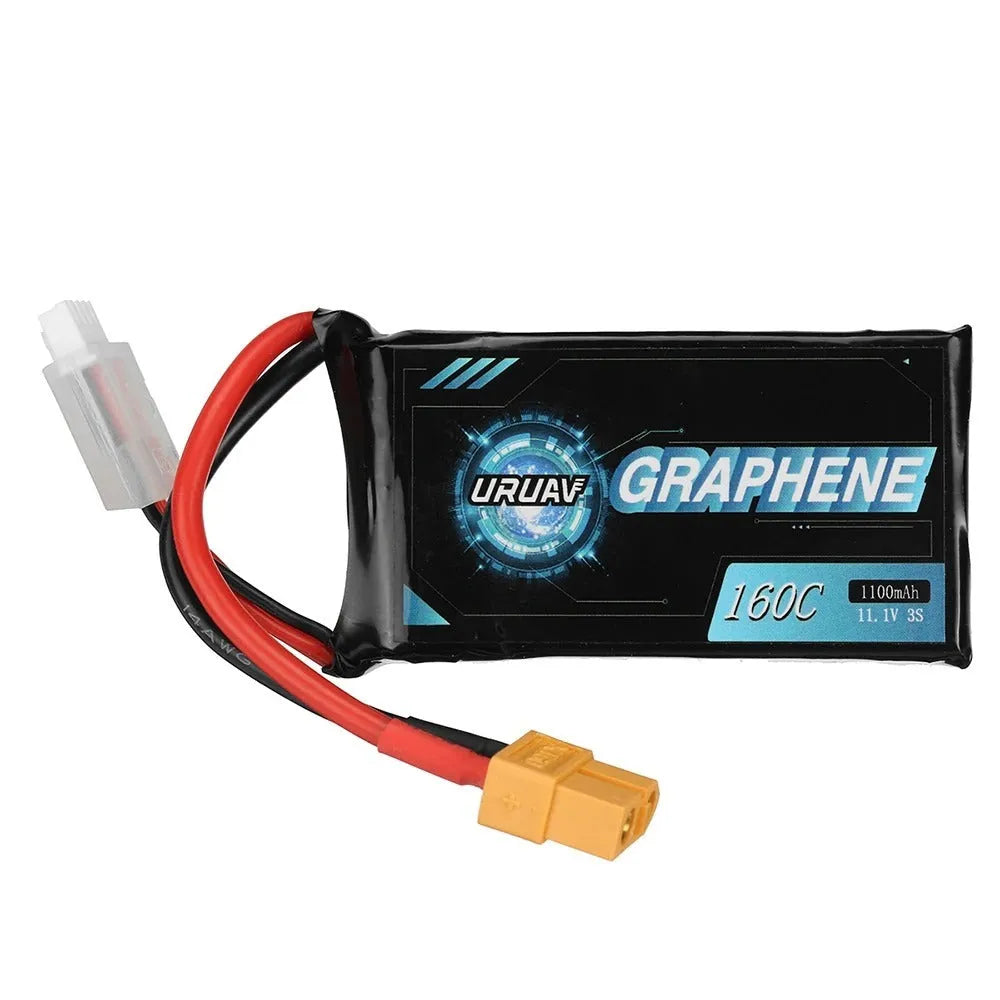 A 7.4V 1200mAh lithium battery for RC remote control cars and model boats.