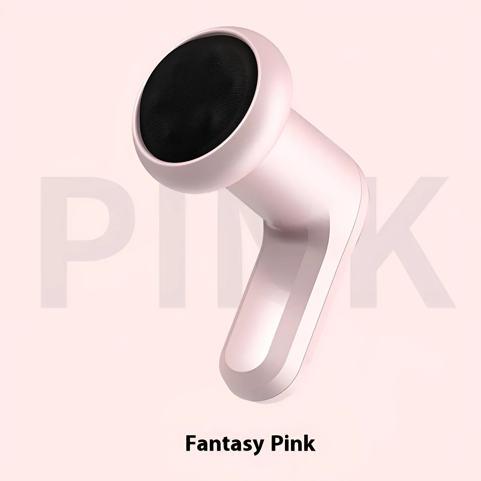 Pink, white, and black USB electric handheld massager for back, waist, legs, and cervical spine