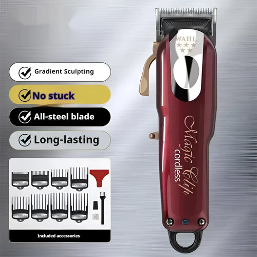 Adult and children hair clipper set with stainless steel cutter head and choice of EU UK or US plug