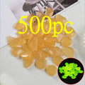 Luminous stones fluorescent aquarium pebbles in mixed colours, 200g pack of 100