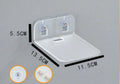 Acrylic right angle camera shelving bracket in black, 13.5x11.5x5.5cm, for no-drill wall mount