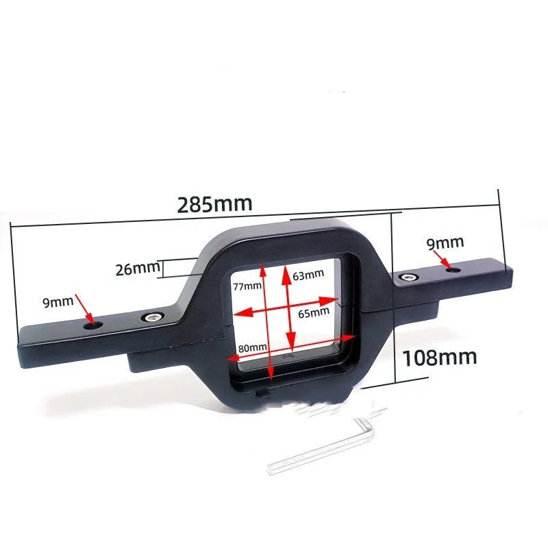 Black aluminium alloy LED reversing light bracket for Jeep Wrangler off-road vehicles