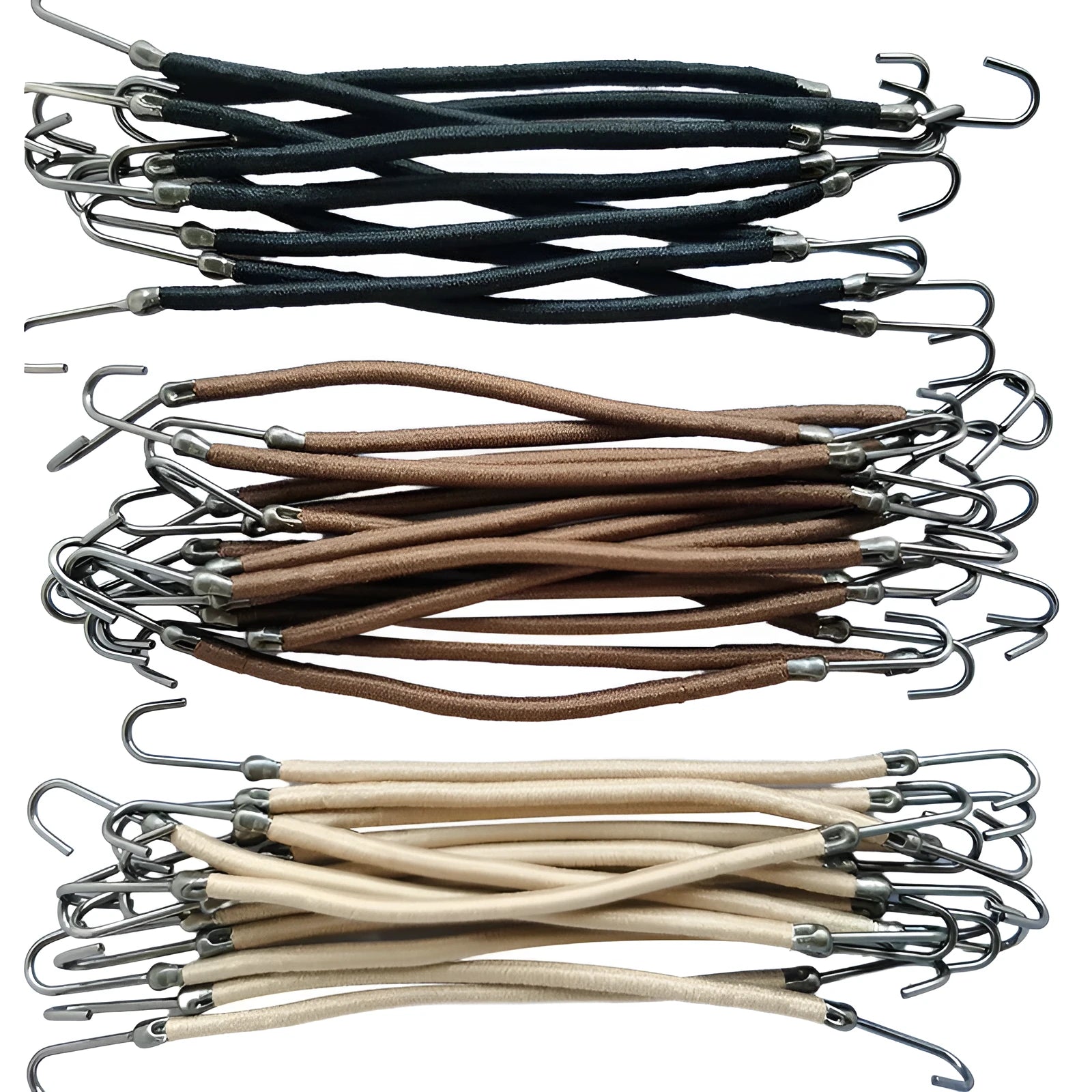 Double hook hair tool for wig making in solid colours