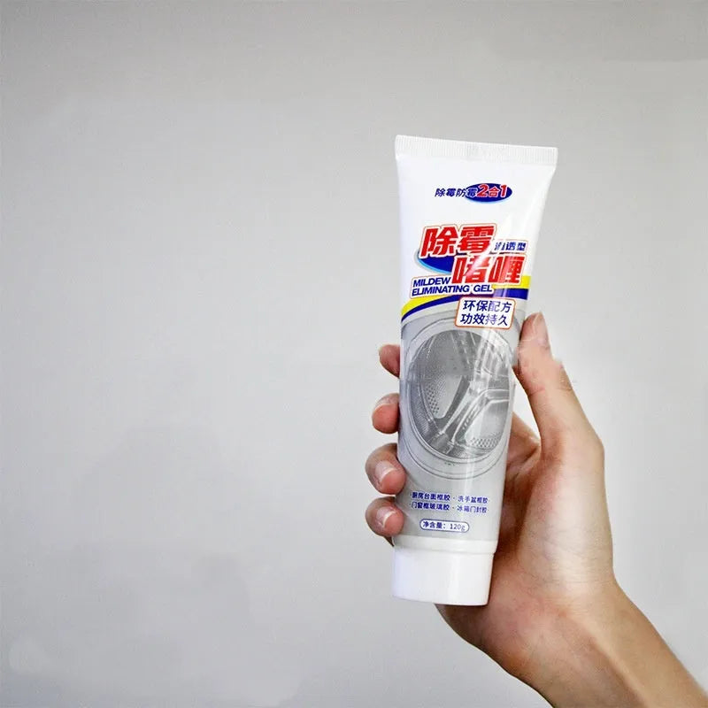 Mildew inhibitor gel cleaner for refrigerator and washing machine rubber gaskets, 120g container